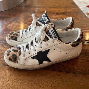Golden Goose Leopard Print Sneakers size 36